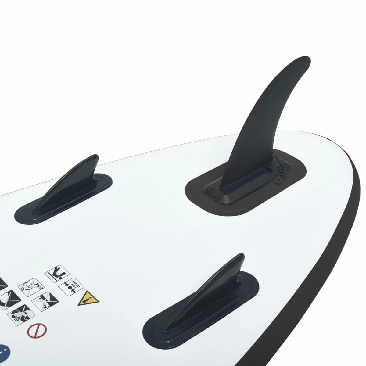 and Paddleboard Black ametoys White Inflatable Set