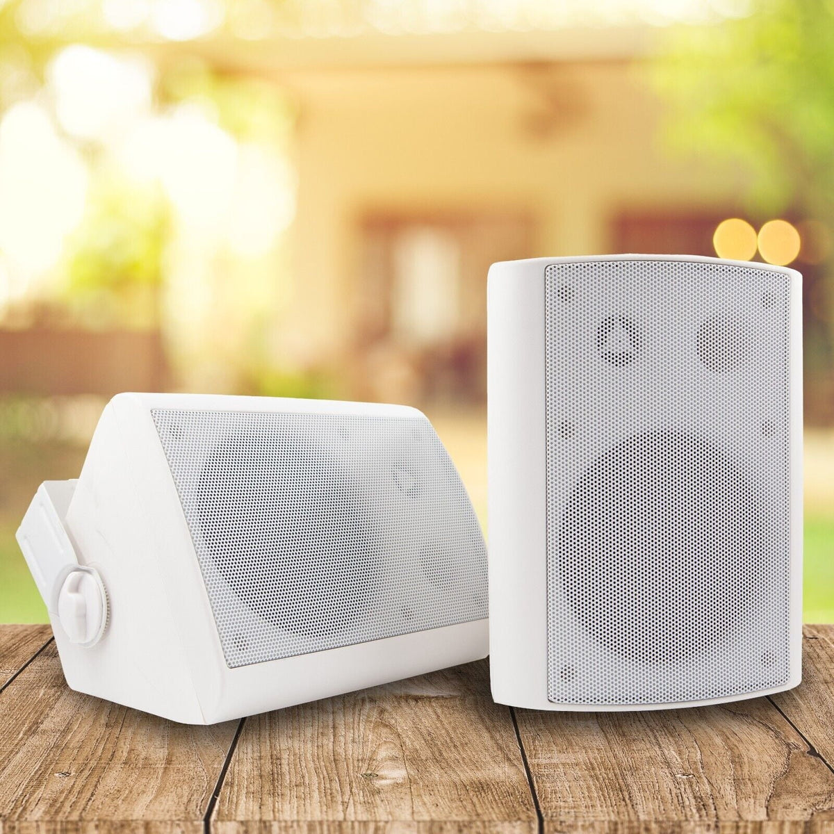 1/4" w/ Bundle 2-Way 5 500W Swivel Indoor All EMB / 2x exterior - Speakers White climate