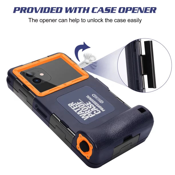 for Video Snorkeling Diving And Photo Waterproof Case Tecno to Inch 17 all Housing Underwater Swimming [15m/50ft] 6.9 Lanyard Phones Professional with Surfing Camon LCD Up Protective UrbanX