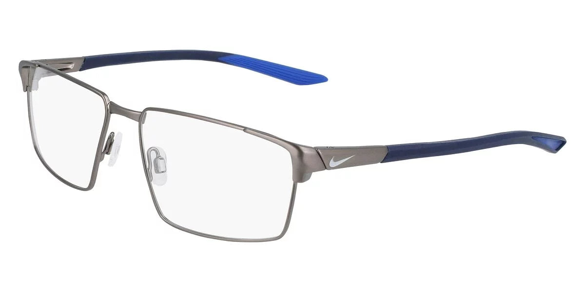 Gunmetal/Racer Eyeglasses Rim Full 8053 Blue Brushed