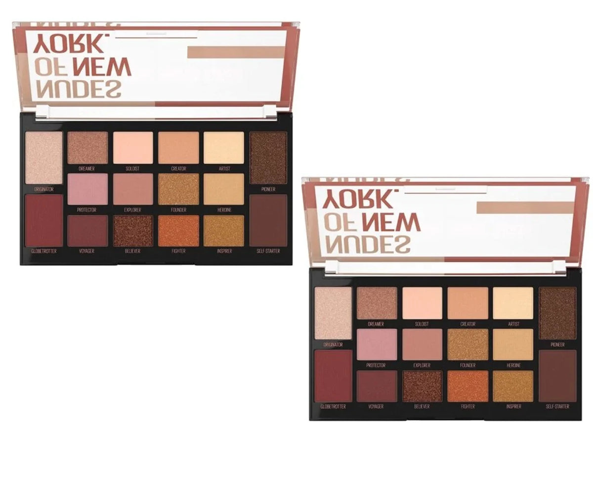 York 2 New Pack Eyeshadow York of 01 New Nudes of Palette, Maybelline