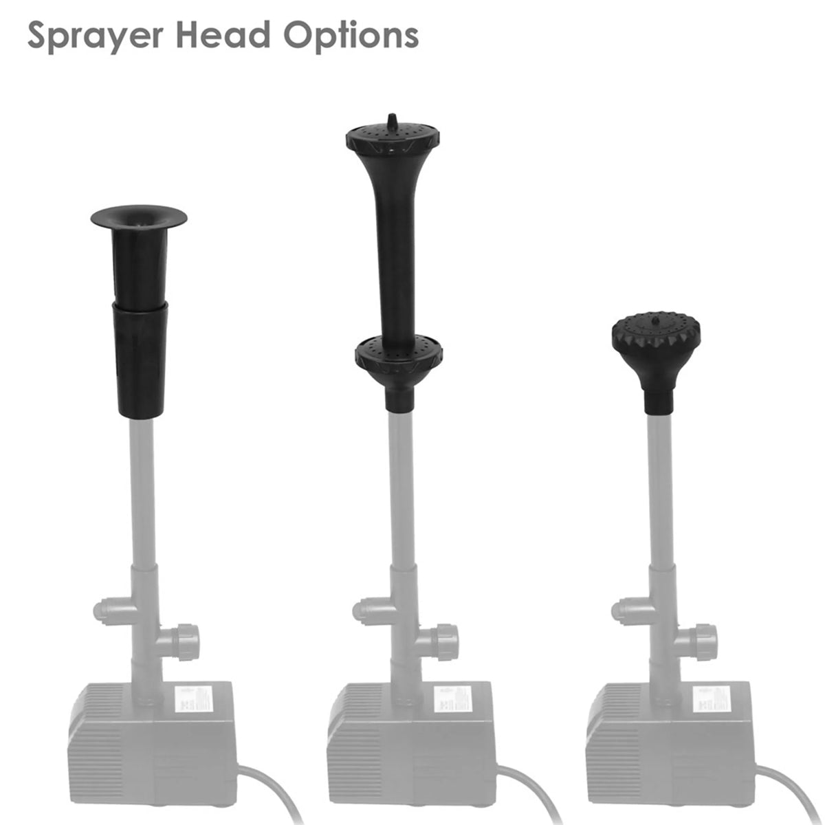 Pond liquid Heads Sunnydaze Electric Spray - 3 Volts Pump with Heads and Filter 120