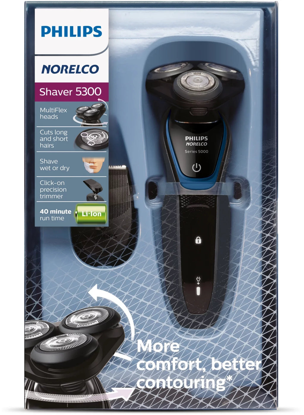 Philips Wet/Dry Electric Rechargeable Norelco 5300 Shaver S5203/81