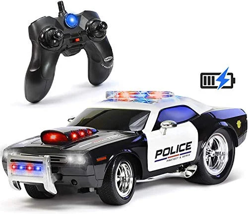 Remote Kids KidiRace Control Easy Durable, to Car and Fun Control Police RC for
