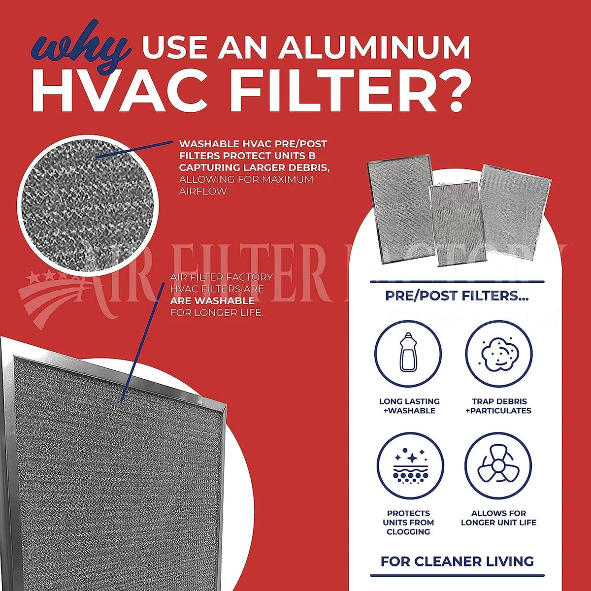 Pre-Filters Replacement Furnace HVAC Nordyne 917763 For Pack Screen 2 Aluminum