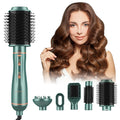 Drying/ Straightening/ Brush Set in Brush, Curling/ Air Hot Blow Ion Styling Dryer Styler Volumizer, 5 Detachable Hair & Hair Pretfy Negative for 1 Dryer