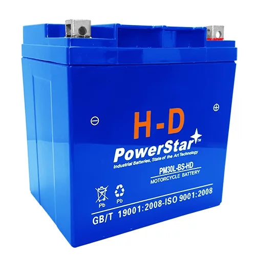 Ski CB30L-B Heavy-Duty PowerStar 12V 30Ah Jet for Sea-Doo Battery