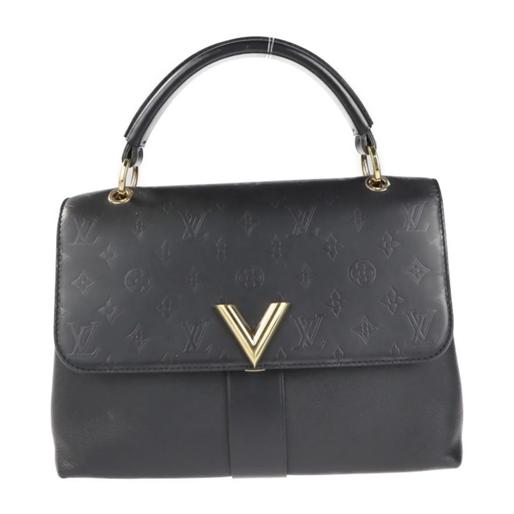 Shadow (Good) Leather One Monogram Verry M51989 Noir Shoulder Pre-Owned 2WAY Bag Handbag Handle