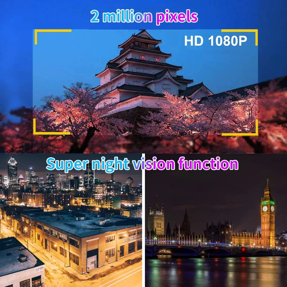 Waterproof Dash Full HD WDR, Rear 2 and Loop Camera, Vision, Night Screen Body VSYSTO Cam, 150° SonyIMX307 Fish Angle Front 1080P G-sensor Wide Inch Lens Eye Recording, Motorcycle