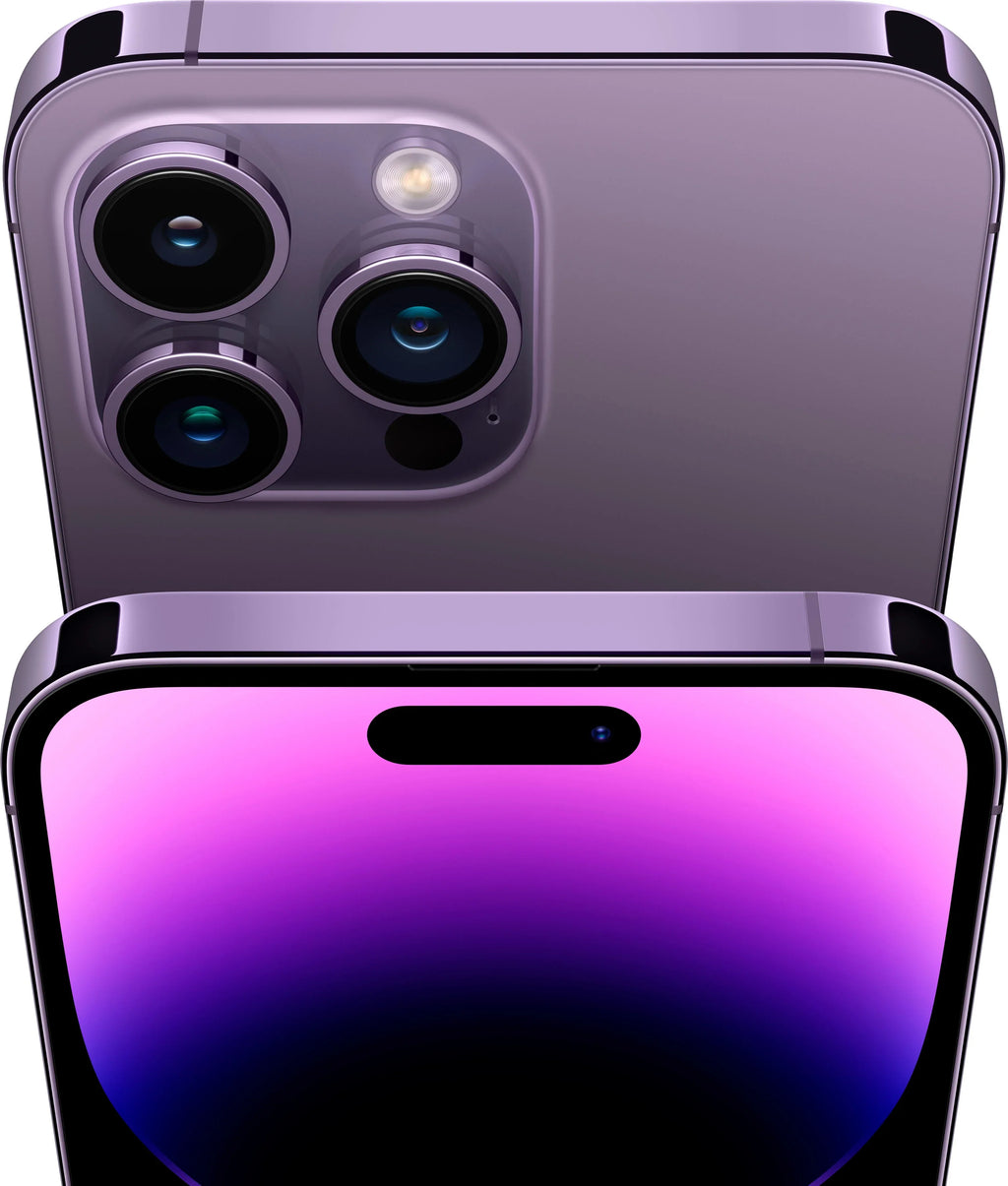 iPhone Purple MQ8W3LL/A Pro Deep 256GB Max (Refurbished: Pre-Owned Good) 14 (AT&T)