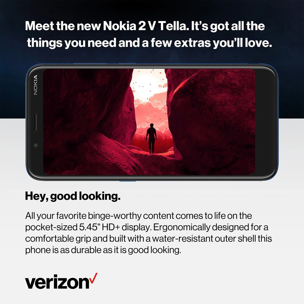 Prepaid Cell 2V Nokia Tella Verizon Phones