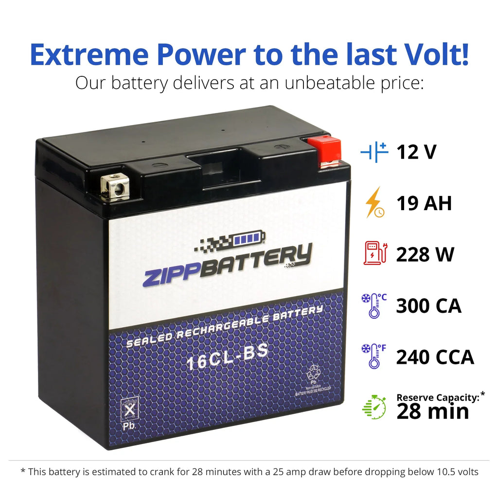 All Cc All Years All Jet Yb16cl-bs for Battery Polaris Models Zipp Battery Ski