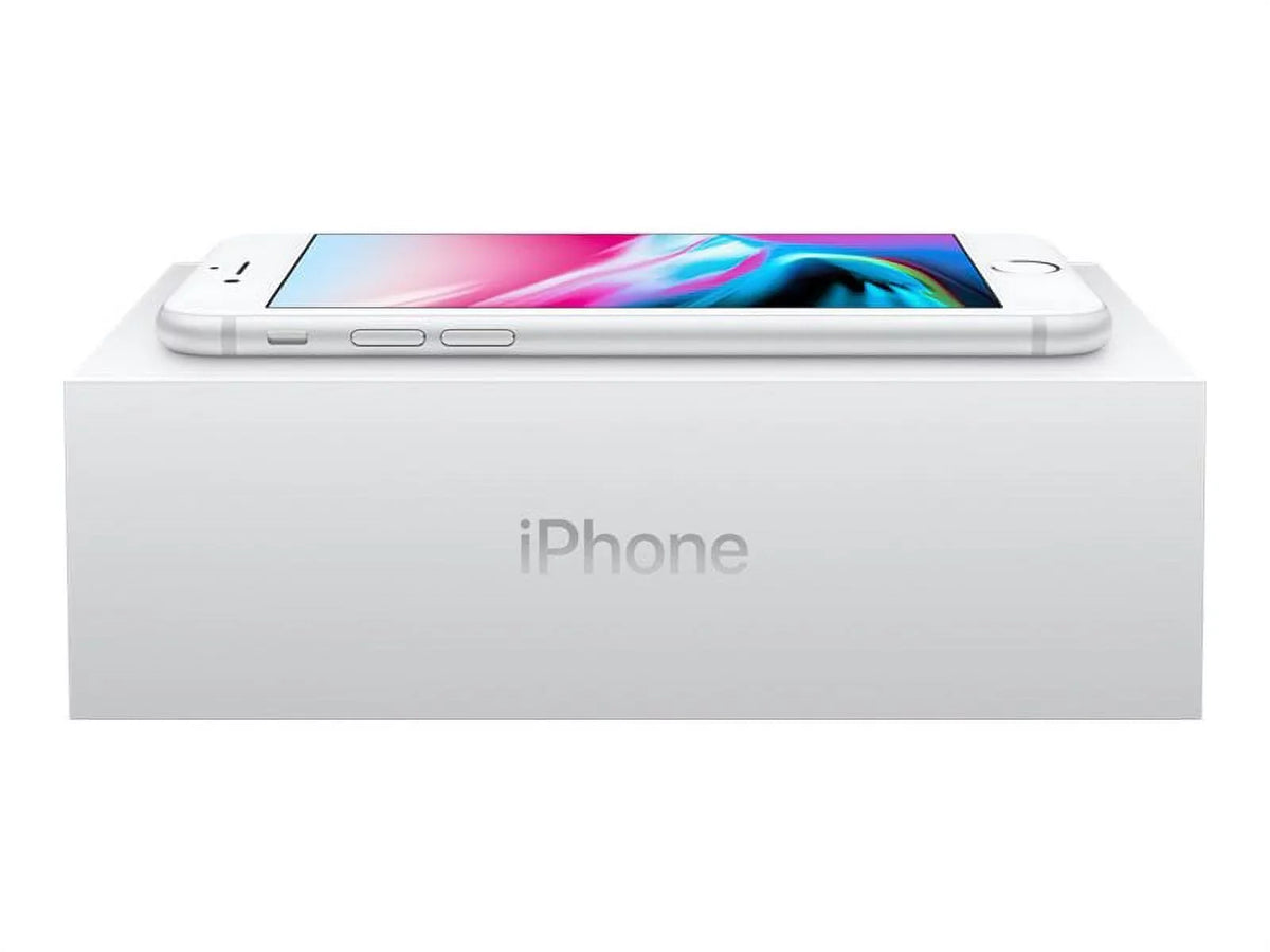 iPhone LTE 8 Plus - Silver Unlocked Restored (Refurbished) 256GB,