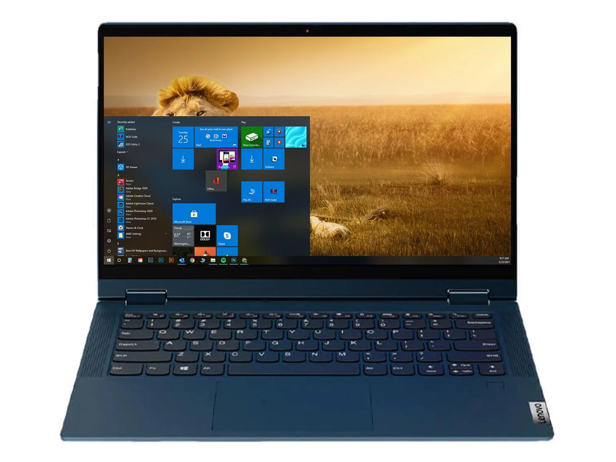 Windows Wi-Fi, IPS NVMe 14" Home RAM, Intel 5 S SSD, Touch Flex 4.1GHz, Core 2-in-1, Reader, (82HS00BVUS) 8GB Upto 256GB FHD HDMI, IdeaPad i3-1115G4 Display, 10 Card Bluetooth,