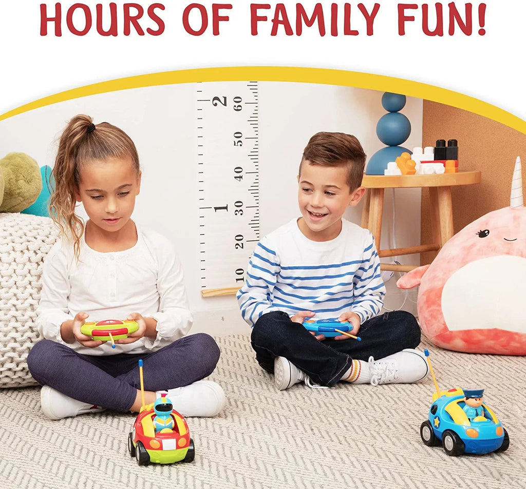 Gifts Race with Ages for Can Race Remote Boys, Cars So Toys Boys Prextex Different for 2-4 Car 2 Cartoon Car Both Pack - & Kids, Girls Police Toddler - RC Together Control | Frequencies and - Each
