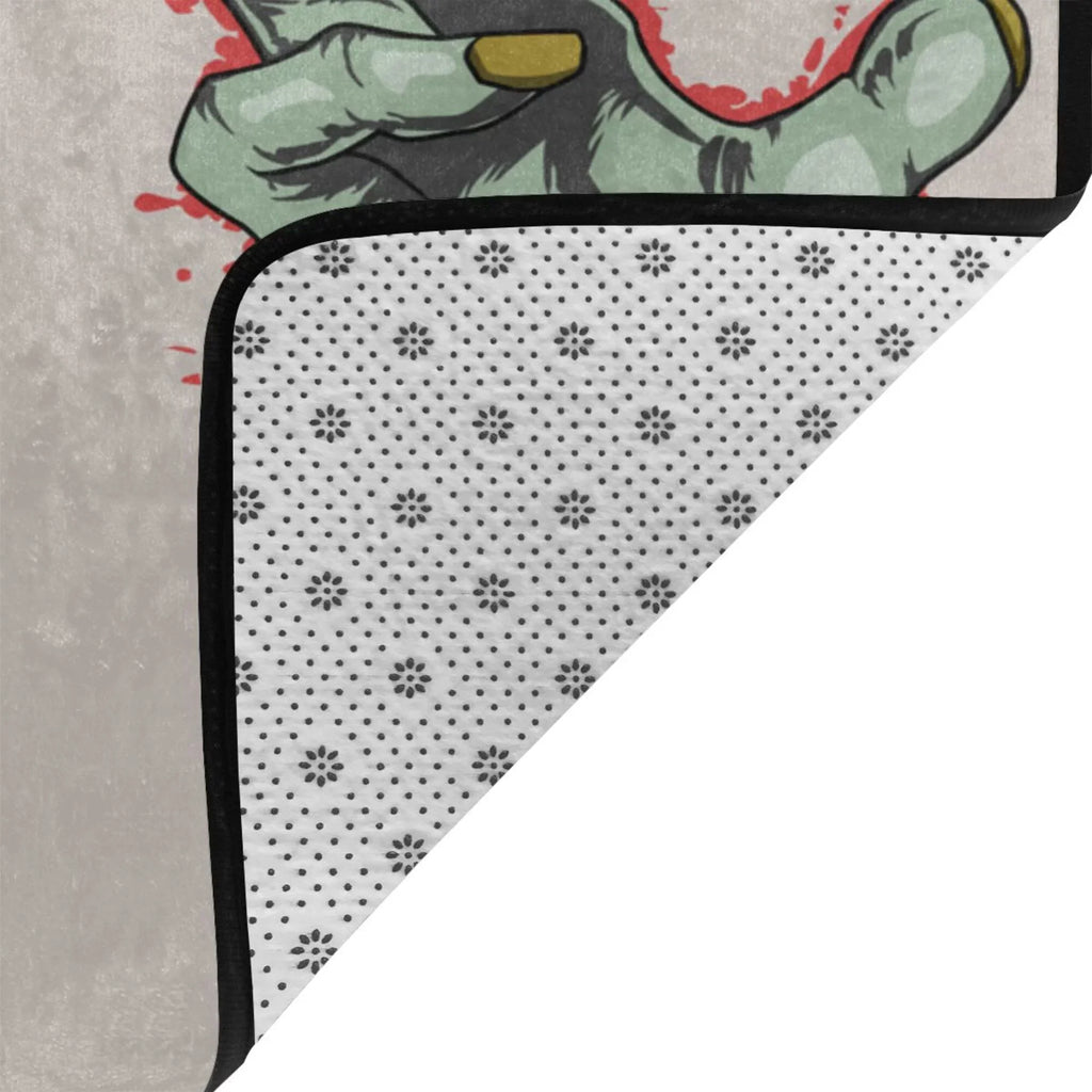 Indoor,72"x48" for Floor Living Rugs Zombie Facecloth Blood Area Mat XMXY exterior Sink Kitchen Entrance, Doormat Hand Room Area Non-slip Horror Rug