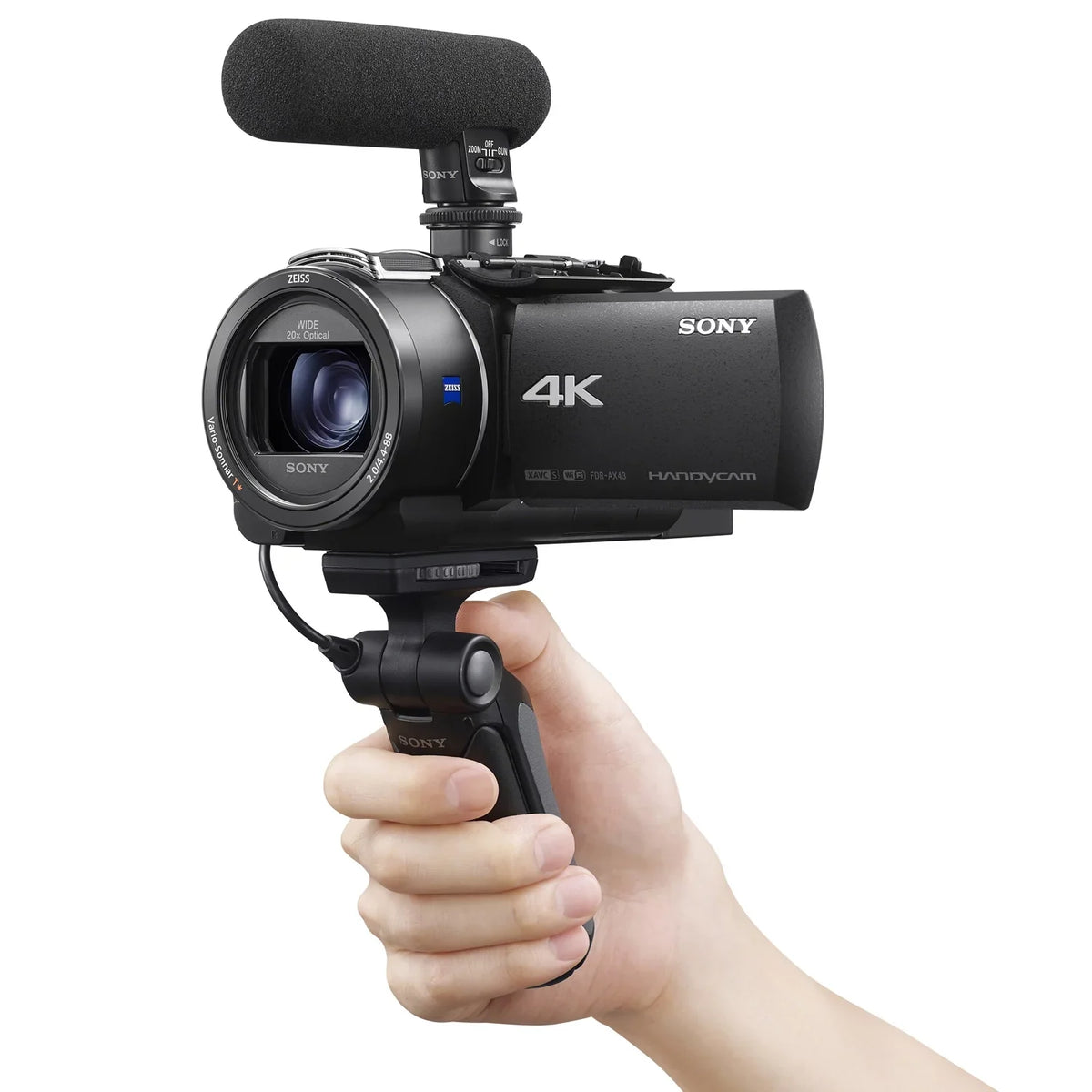 CMOS Digital Camcorder Exmor R Sensor with 4K Handycam Video AX43A