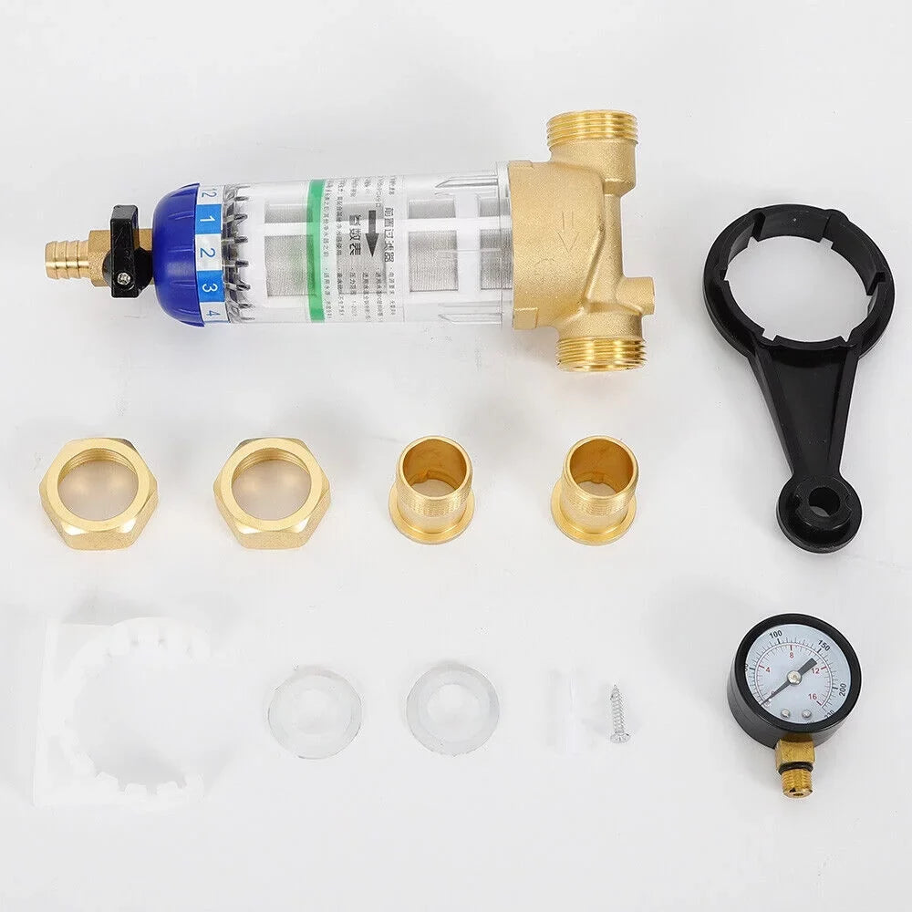 Mesh System 3/4" 50℃ Inch Sediment Down liquid Filter Reusable Spin liquid Filter