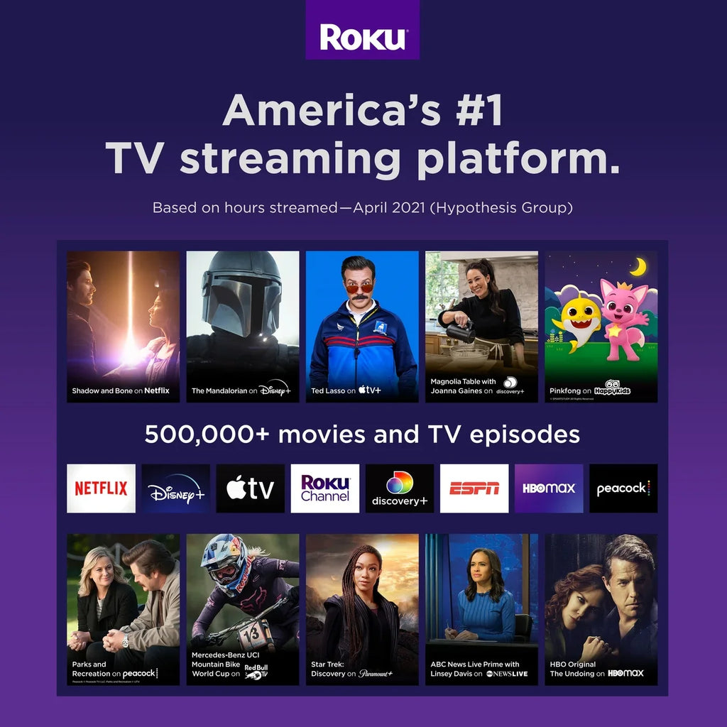 Streaming onn Smart 4K Media built-in Soundbar Roku with Player