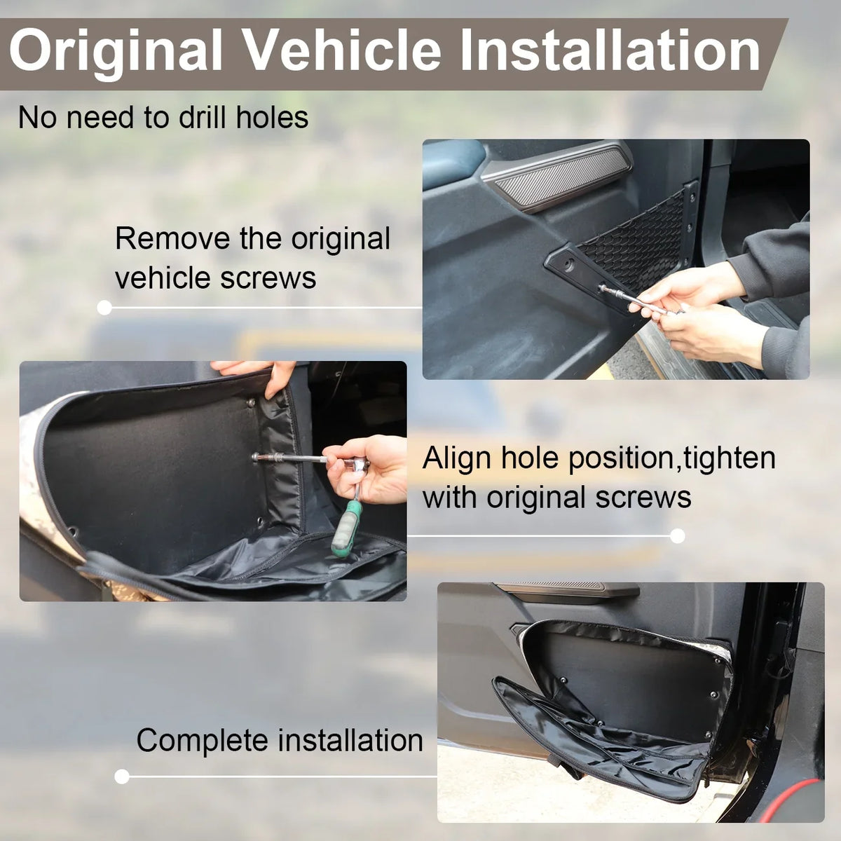 Door Front AUFER Storage Side 2/4 Box Door Bags For Organizer Bronco Door