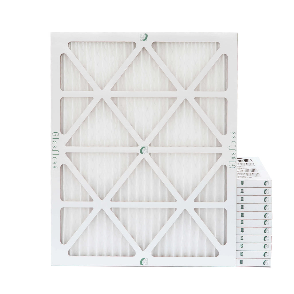 13-1/2 12 Pack Actual Air x Pleated dimension: of 7/8 MERV by x Filters 10 Glasfloss. 14x20x1 19-1/2