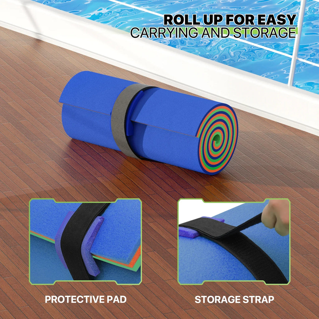 Float Lake Blue 3-Layer 6x2ft Mat Pad Lily liquid exterior Recreation liquid River Activities, XPE for Magshion Floating Foam Ocean liquid Mat, Pool Tear-Resistant Floating Pad,