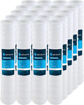 (Case SP-CW100-20 String-Wound Cartridge Micron Sediment Filter of liquid 100 20) SpiroPure SWC-25-20100 20x2.5 Polypropylene