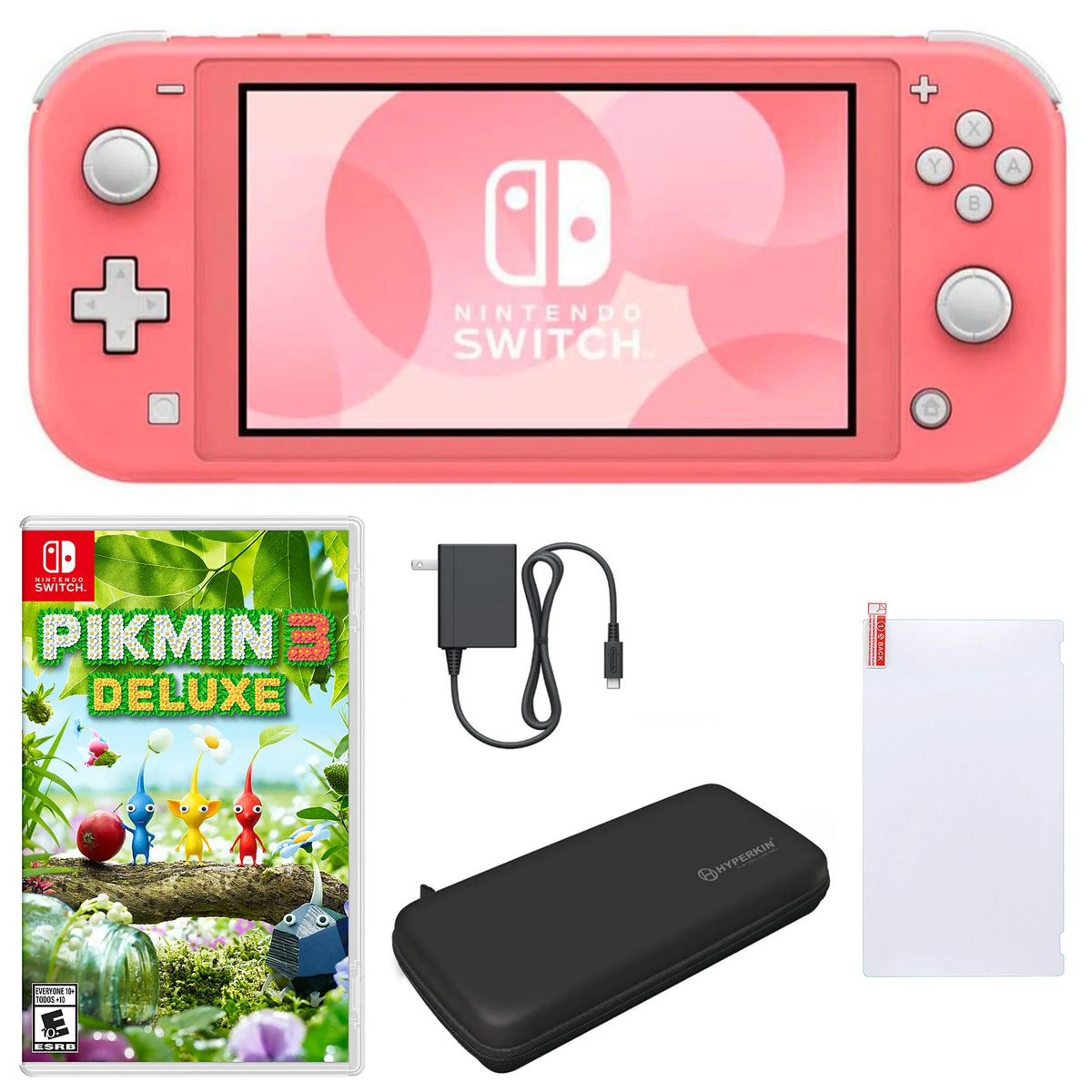 in and Lite 3 Coral Switch Nintendo Deluxe Pikmin with Accessories