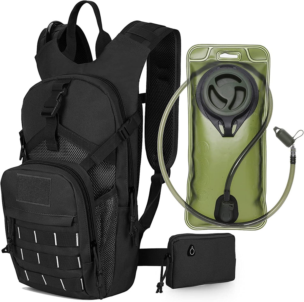with Free liquid Running BPA Military Biking for 2L Bag Bladder, Pack Men Backpack Hiking Fits Thermal Daypack Tactical Adjustable Waist liquid Hydration Cycling Pocket liquid Insulation, Women SKL