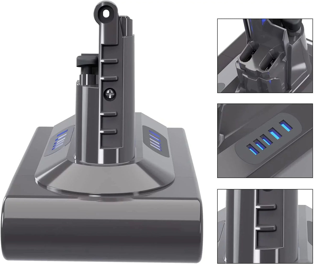 V10 V10 Compatible Zmoon Battery Motorhead Dy-son Cordless V10 Battery V10 Cleaner Absolute V10 for Replacement Stick Fluffy Vacuum 25.2V Dy-son SV12 with V10 Animal 5000mAh