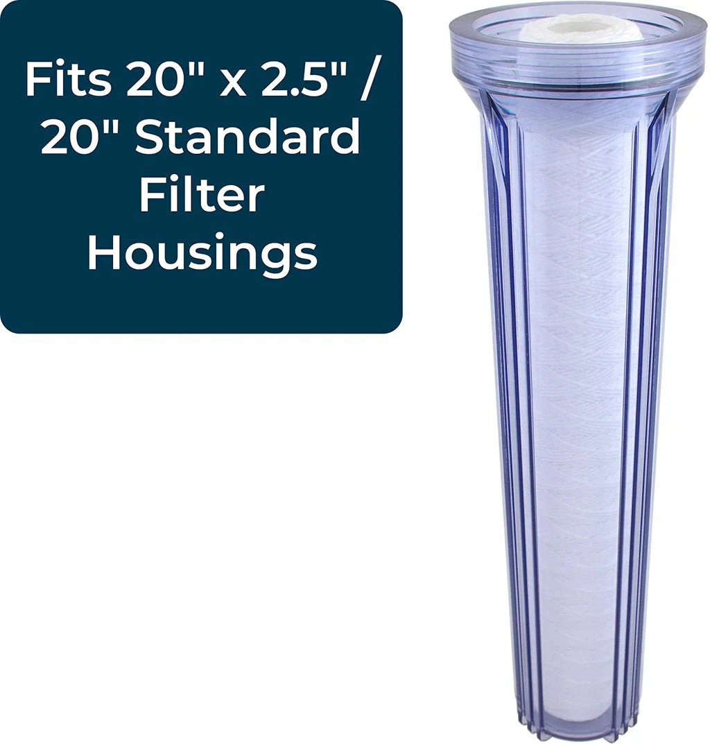 (Case SP-CW100-20 String-Wound Cartridge Micron Sediment Filter of liquid 100 20) SpiroPure SWC-25-20100 20x2.5 Polypropylene