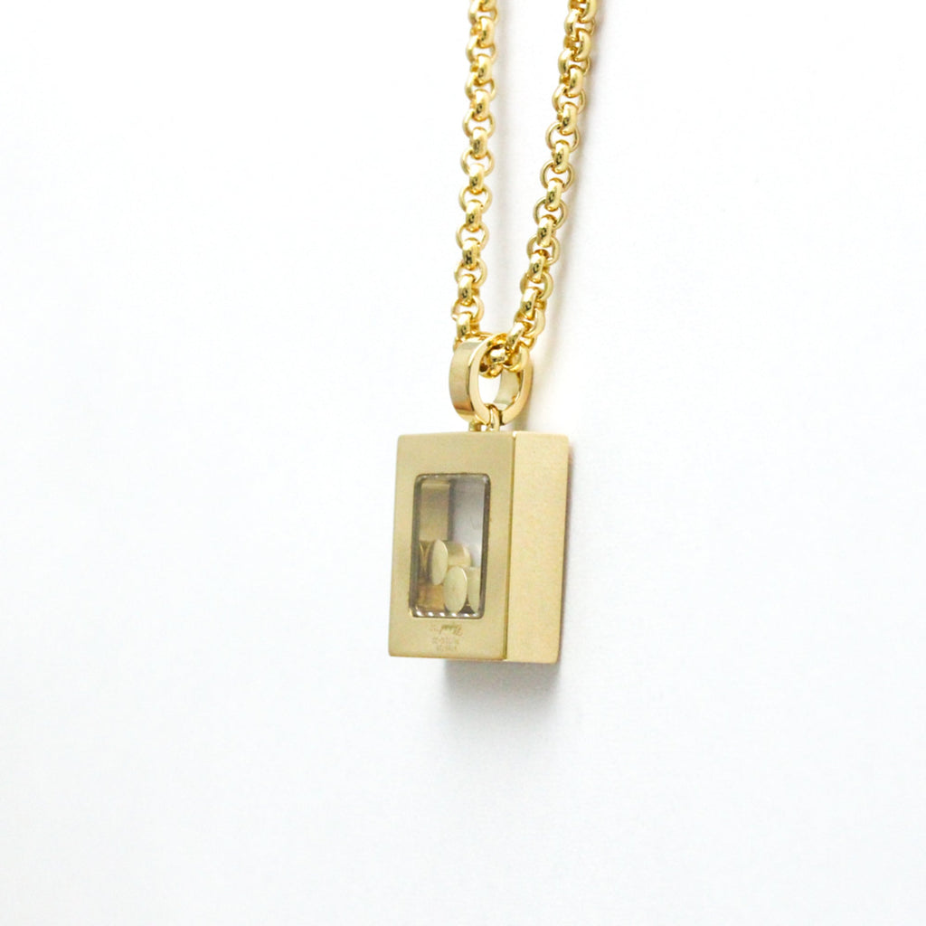 Necklace Yellow Happy Pre-Owned (Good) Fashion Necklace (Gold) Chopard Diamond Square Men,Women 79/3210 Diamonds (18K) Pendant Gold