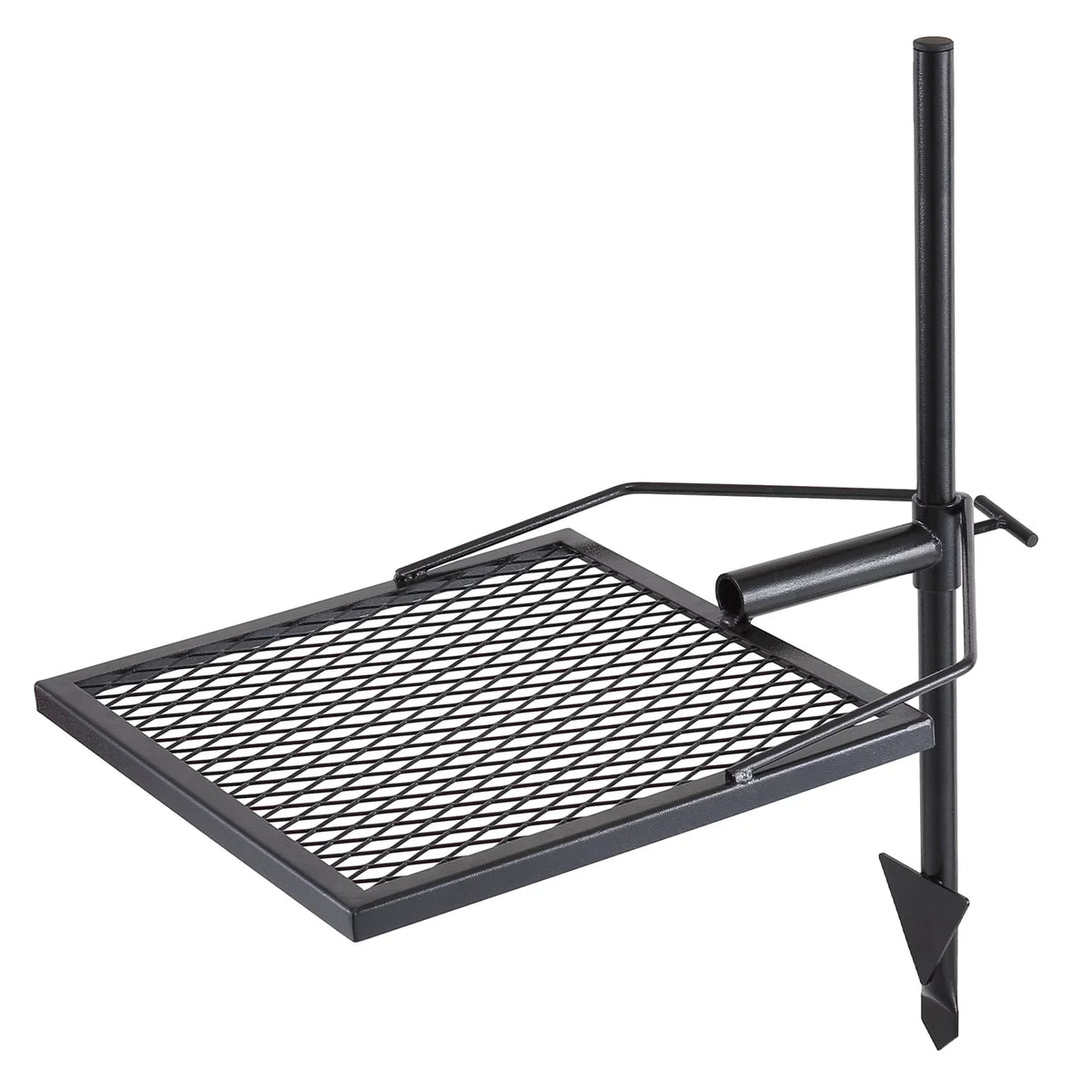 Heavy Steel Fire Cooking Duty x Open Adjustable Campfire 16" 16" Grate BENTISM Swivel Grill