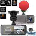 Camera Parking WDR, G-Sensor, Dash Dash Monitoring, Detection, Dashboard Rear and 170° Black Dual Cars, Display, with 1080P 3.16inch Camera Cam, Dual Wide Recorder for Angle Motion TSV Front