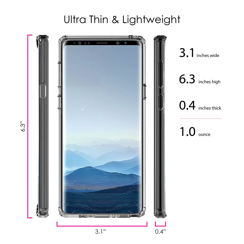 Cannot Hybrid Corinthians Tempered Even for Note Galaxy When Protector 2 Bumper, Walk By 5:7 Case See - TPU Acrylic I - Clear Screen - Faith Shockproof Glass DistinctInk Back, 9