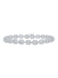Square Diamond Jewelry Mens White Worldwide Bracelet 4 Baguette 10k Link Gold Macey Ctw