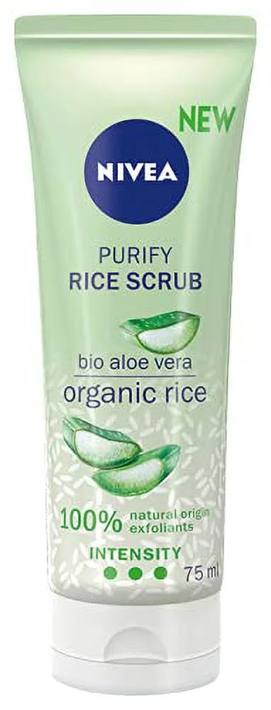 Scrub With Nivea Ml Purifying For 75 Mixed Aloe Peeling Skin Rice
