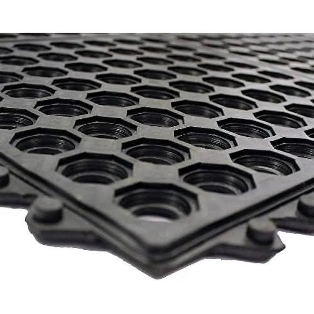 Door 36 Non-Slip Bar Indoor X Floor 36 For Kitchen Rubber exterior Pool Interlocking Anti Mat Inch Durable Drainage, Flooring Floor Mat Restaurant Fatigue Shower Garage