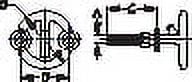 Line Ski Mounted SeaDog 2 Tow Ring Transom 1/2"