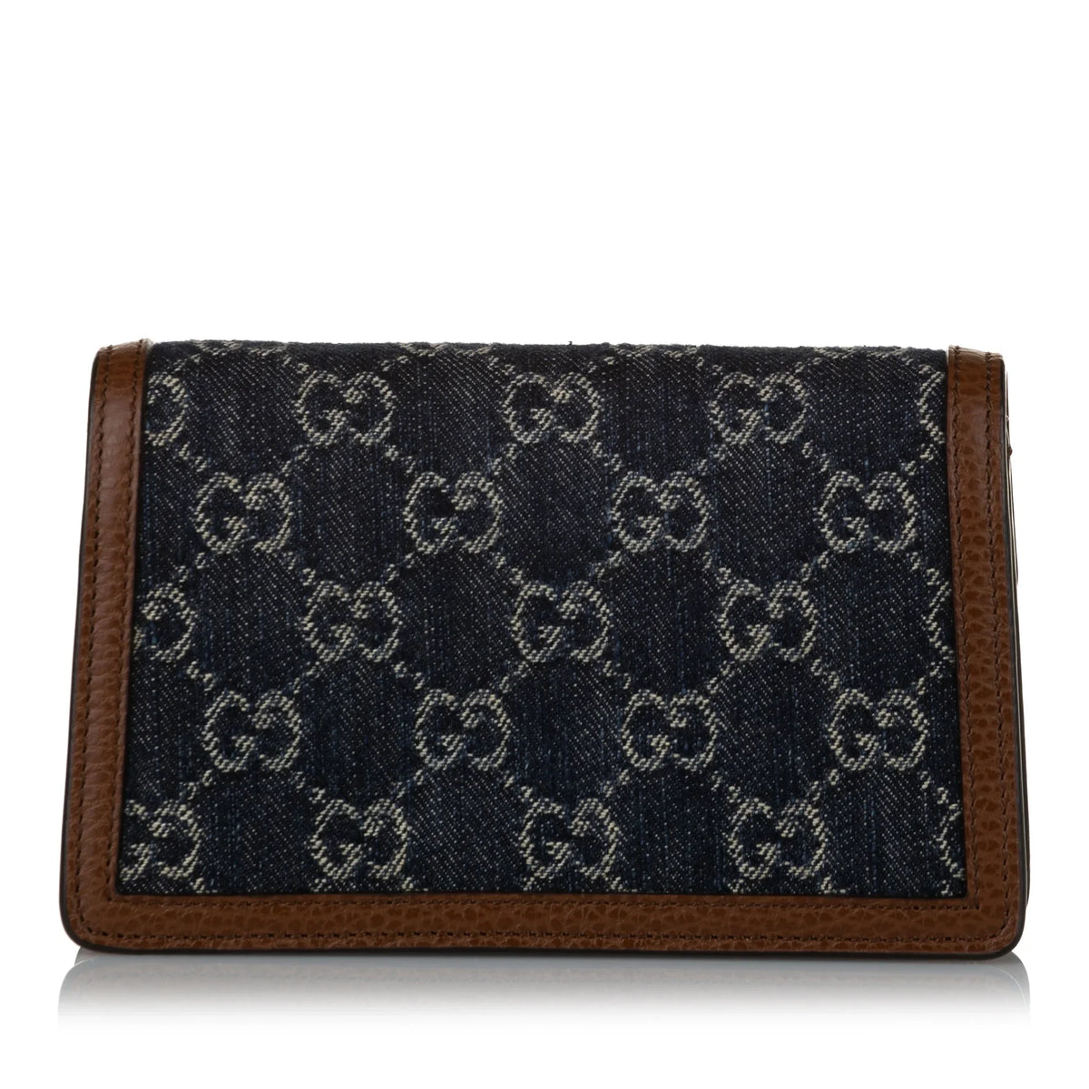 Women Dionysus Fabric Pre-Owned Bag GG Denim Mini Crossbody Authenticated Super Blue