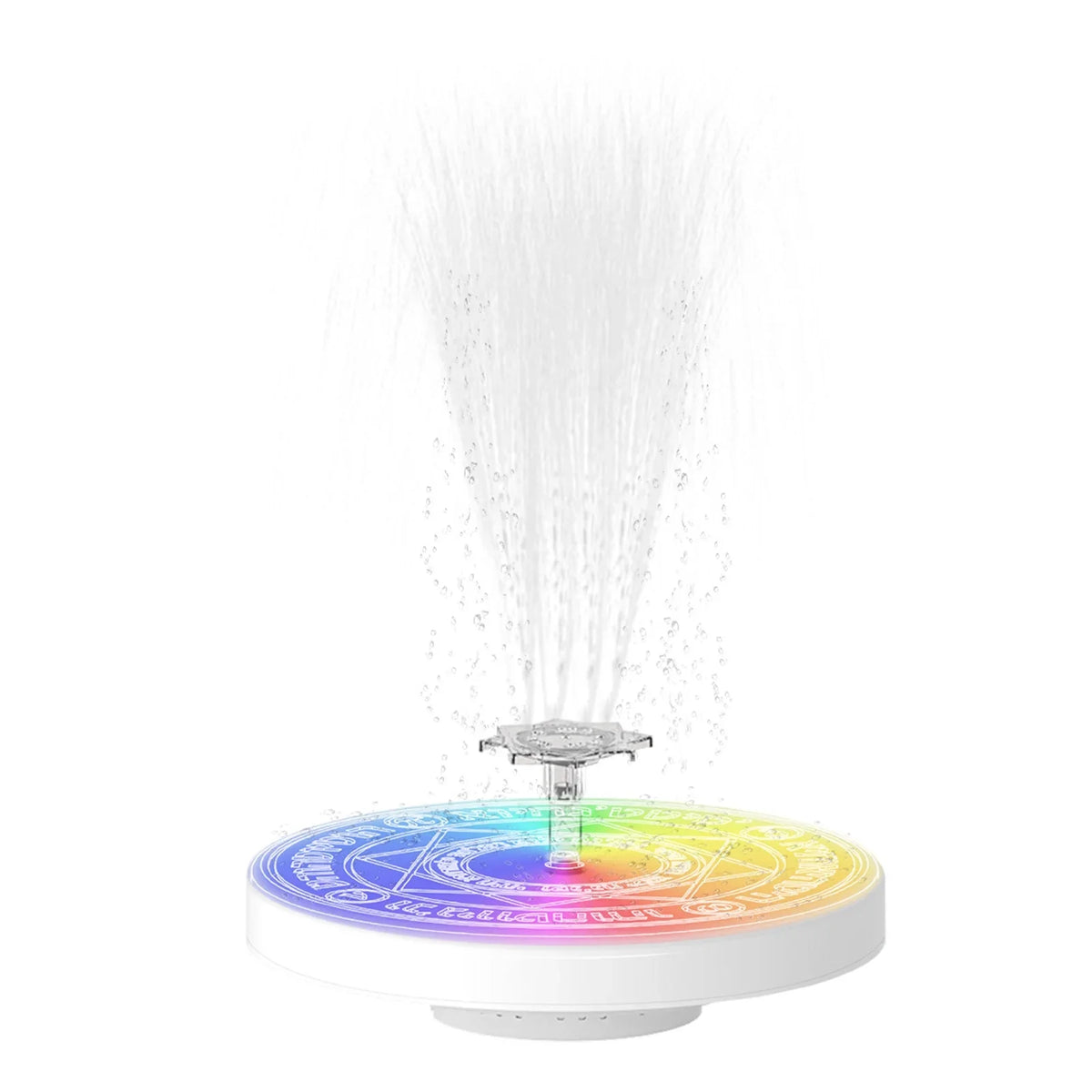 Powered Fountains Bath Garden Pond Fountain Solar Dcenta Bird with Control Light Remote for
