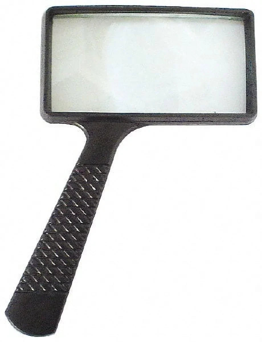 Lens Optically Ground 4" x 3x Magnifying Rectangular 2" Glass, Glass