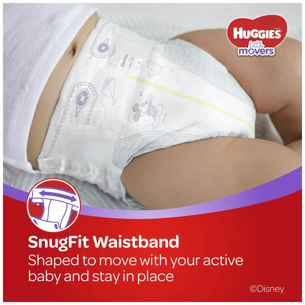 Baby Little Pack Ct, Huggies Diapers, 4, Giant Movers 104 dimension