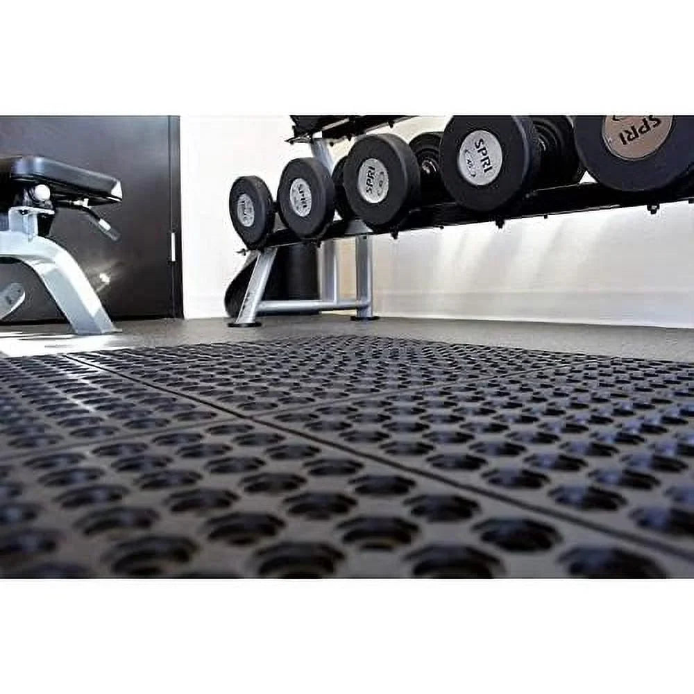 Door 36 Non-Slip Bar Indoor X Floor 36 For Kitchen Rubber exterior Pool Interlocking Anti Mat Inch Durable Drainage, Flooring Floor Mat Restaurant Fatigue Shower Garage