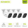 with System CCTV 100 Vision Waterproof HD Camera Security Full 4PCS Security Night Camera ft DVR for exterior 2MP SANNCE Wired IP66