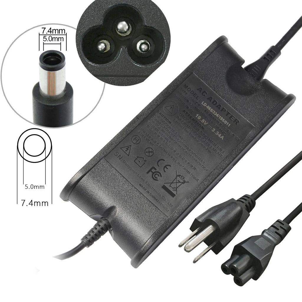 Laptop AC 9T215 10 5U092 Adapter 6T Big for 19.5V Charger 9RN2C Lot Tip 65W