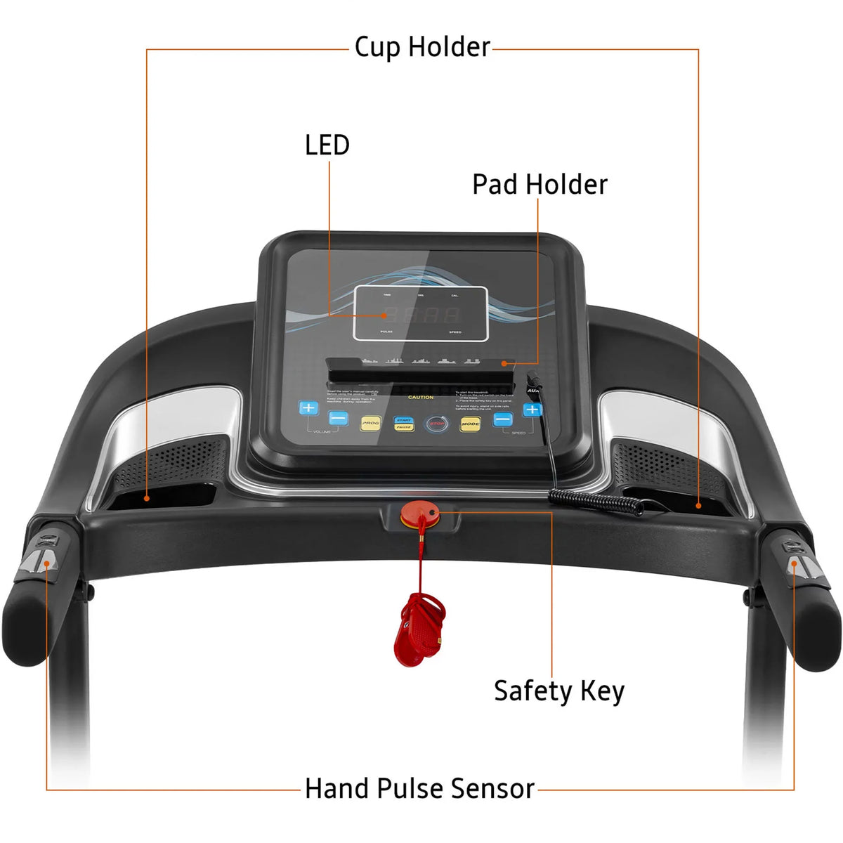 Jogging Folding with Incline Audio Compact Easy RT Motorized Adjuster Machine Treadmill Speakers and Running