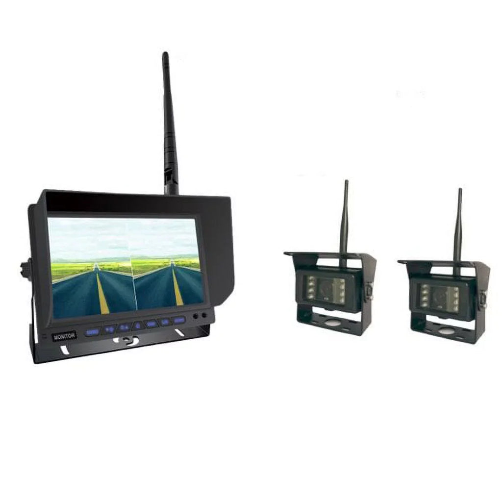 for 7” and Camera Van VTC701AHD-Q2 Truck, System Monitor (2 and BOYO SUV Channel) with Backup Camera AHD Backup Vehicle Car,