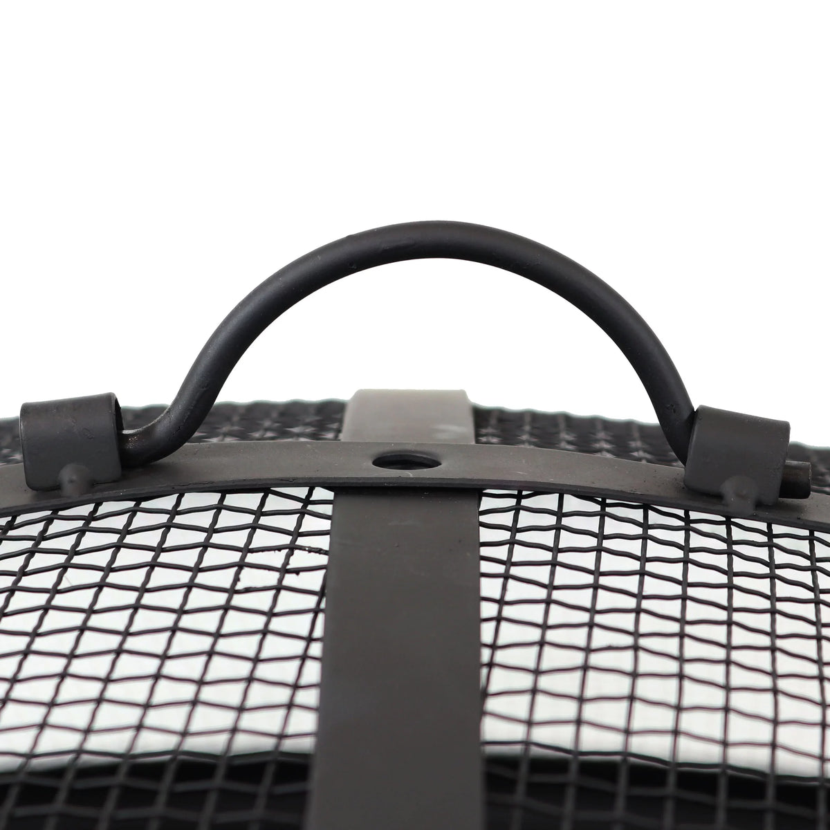 Spark and Poker Fire 30" Pit Steel with Royal Sunnydaze Screen exterior