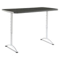 in. 30 in. ARC Rectangular Table 30 60 - x Height in. Adjustable x 42 - Graphite/Silver